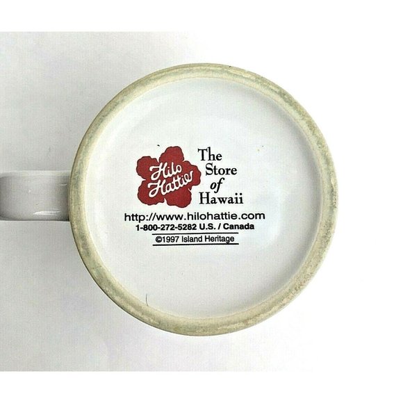 Vintage 1997 Island Heritage Hilo Hattie Hibiscus Mug by the Store of Hawaii - Picture 6 of 7